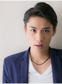 黒髪オールバック爽やかスーツ社会人ベリーショートe新所沢
