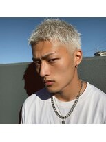 アンサ 長岡天神店(ANSA)&nbsp;スパイキーショート/ホワイトカラー/メンズカット/