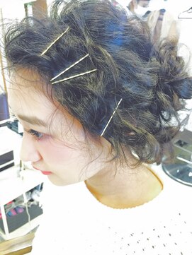 アンフィフォープルコ(AnFye for prco) アンフィフォープルコ☆黒髪でも可愛いゆるふわ編み込みセット♪