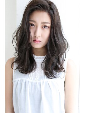 ロゼ 宝塚(Rose) 【Rose/宝塚】暗めカラーでも透明感_グレージュセミロング★★