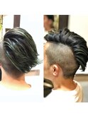 #降谷建志風#ハイトーン#ブリーチ#グリーン.hommehair2nd櫻井