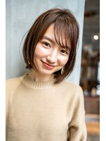 オースティン 錦糸町(AUSTIN) 大人かわいい前髪セシルカットココアブラウンフリンジウェーブ