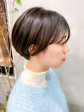 テトヘアー(teto hair) 丸みショート、耳掛けショート、アッシュブラウン、グレージュ