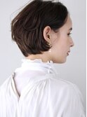 大人可愛い　ふんわり　ナチュラル　ショートボブ　前髪長め