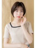 大人かっこいい抜け感黒髪ショートウルフT1川口20代30代40代