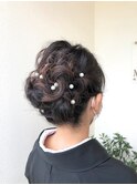 結婚式華やか可愛いヘアアレンジ♪