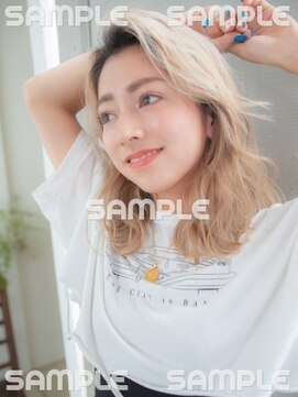 ヘアー アークス 上大岡店(hair ARKS) ハイトーンかきあげスタイルARKS上大岡