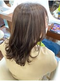 ミディアム×ハイライトカラー