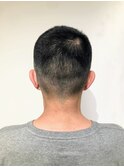 ソフトモヒカン風バーバーホウズベリーショートメンズカット