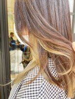 バブー バイ ビューティービースト アカデミー 熊本店(ba-boo)&nbsp;インナーカラ ー／ ブラウン×イエ ロー