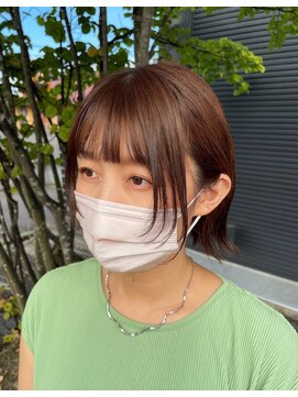 ヘアラウンジ アングゥ(hair lounge ungu) 顔周りレイヤーボブ