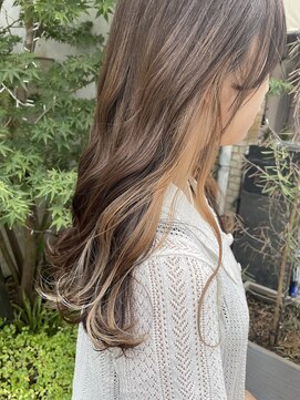 エミュ 天文館店(eMu) インナーカラーブラウンベージュ