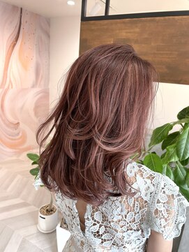 クラン(cLan.) ピンクグレージュ×ハイライト by タナカ