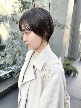 ヌード(NUDE) NUDEシースルーバングうる艶髪10代20代30代40代大人ショートボブ