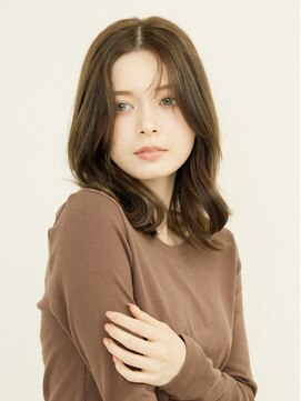 オンク 新宿(onk) 黒髪/グレーベージュ/レイヤーロング/前髪パーマ[新宿駅]