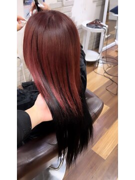 アーチフォーヘア 心斎橋店(a-rch for hair) レッド×ブラック