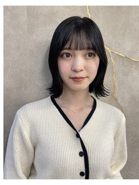 ロンドアヴァントゥス 池袋(Lond aventus) 韓国レイヤー/韓国風/ボブ/髪質改善/黒髪/ブリーチなし〔池袋〕