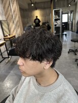 ビカムメンズヘアー 栄店(become men's hair)&nbsp;【緩めシャドウパーマ×刈り上げないマッシュ】名古屋/栄/メンズ