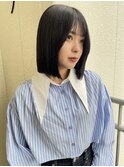 ストレートボブロングボブ顔まわりカット似合わせ前髪カット