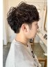 【メンズ限定クーポン】カット+パーマ+眉cut ￥12100→￥9680