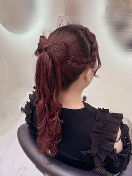 クランリリー 東梅田店(clan lily) 立体リボンポニーテール/梅田ヘアセット