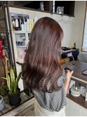 愛されモテ髪ゆるふわスタイル×ピンクブラウン