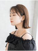 【外ハネシースルーボブ】