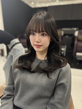 ハピネス 梅田茶屋町店(HAPPINESS) ロングレイヤー/韓国ヘア/髪質改善/顔まわり/ブリーチなし