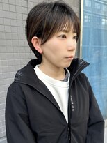 トレヘアー 京都 烏丸(tRe hair)&nbsp;大人可愛い　すっきりショート　マッシュショート　顔まわり