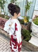 成人式スタイルカールアップ