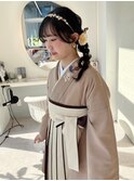 卒業式/袴着付け/袴ヘアセット/袴ヘアアレンジ/袴ヘア/