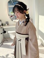 卒業式/袴着付け/袴ヘアセット/袴ヘアアレンジ/袴ヘア/