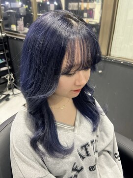 ヘアーデザイン ジェルム(Hair Design germe) ネイビーブラック / YUDU