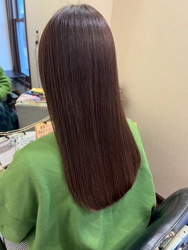 美容室 メザミー MESAMIES 20代30代ブリーチなし大人可愛いナチュラルブラウンストレート
