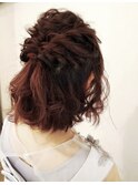 ふわふわハーフアップ