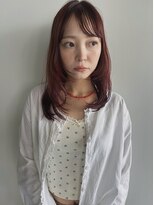 イシュー(issue) レッドカラーのロングレイヤー