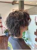 少しハードなスパイラルパーマ