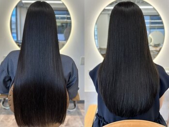 カノエ 福岡香椎店(canoe)の写真/髪質改善で大人気の”酸性ストレート”導入！従来の縮毛矯正よりもダメージを抑えて、柔らかい質感の美髪へ