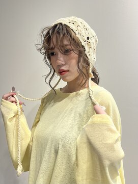 ラトリエ(L'Atelier) 前髪パーマ/ニュアンスカール/ミルクティーベージュ