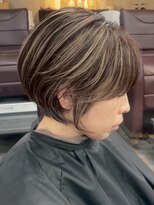 ハーシーバイアポロ 相模大野(HERSHE by apollo)&nbsp;xカット//ホワイトグレージュ/レイヤーカット/チェリーブラウン