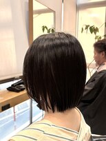 エリマ 調布(elima)&nbsp;調布レディースミニボブイルミナカラーくすみカラー40代