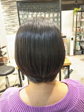 髪質改善トリートメント×ショートボブ
