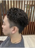 20代30代メンズスパイラルパーマワイルドオシャレ感