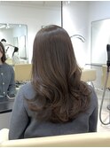 ロングレイヤー/オリーブベージュ/ローレイヤー/艶髪/髪質改善