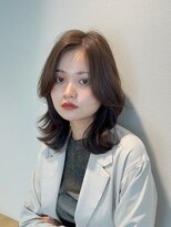 ヘアー アンド ビューティー リル(rille) 【安江理緒】くびれミディアムレイヤー