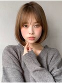 艶感モテ髪小顔カットイメチェン愛されこなれヘア斜めバング