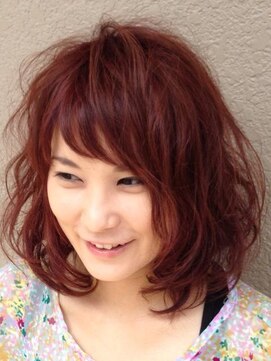 ムジカヘア(Musica hair) ふわふわランダムパーマスタイル