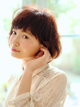 ノラ ヘアーサロン(NORA HAIR SALON) NORA【ERI】艶髪小顔似合わせ前髪ナチュラル耳かけドレープボブ