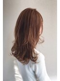 大人かわいいロングレイヤー