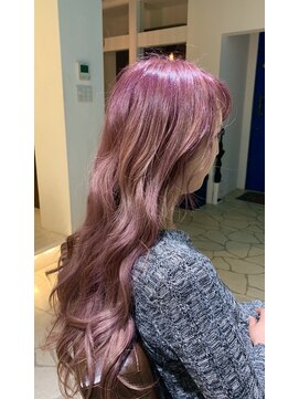 サリル ヘアアトリエ(SALIL hair atelier) ピンクバイオレットロングスタイル